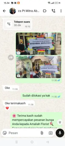 Testimonial Papan Bunga kiangroke