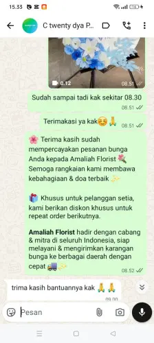 Testimonial Standing Flower kiangroke