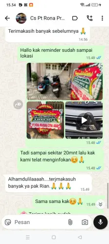 Testimonial Papan Bunga kiangroke
